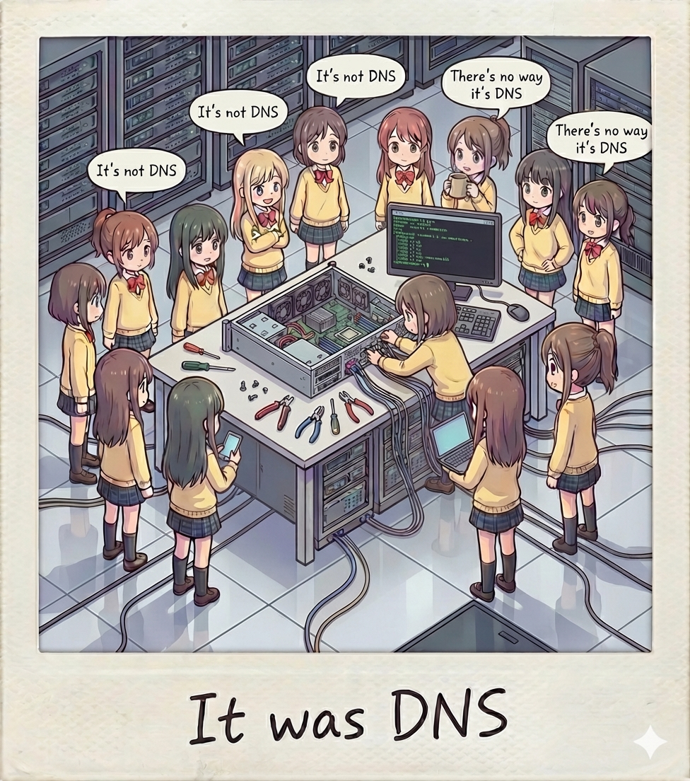It was DNS